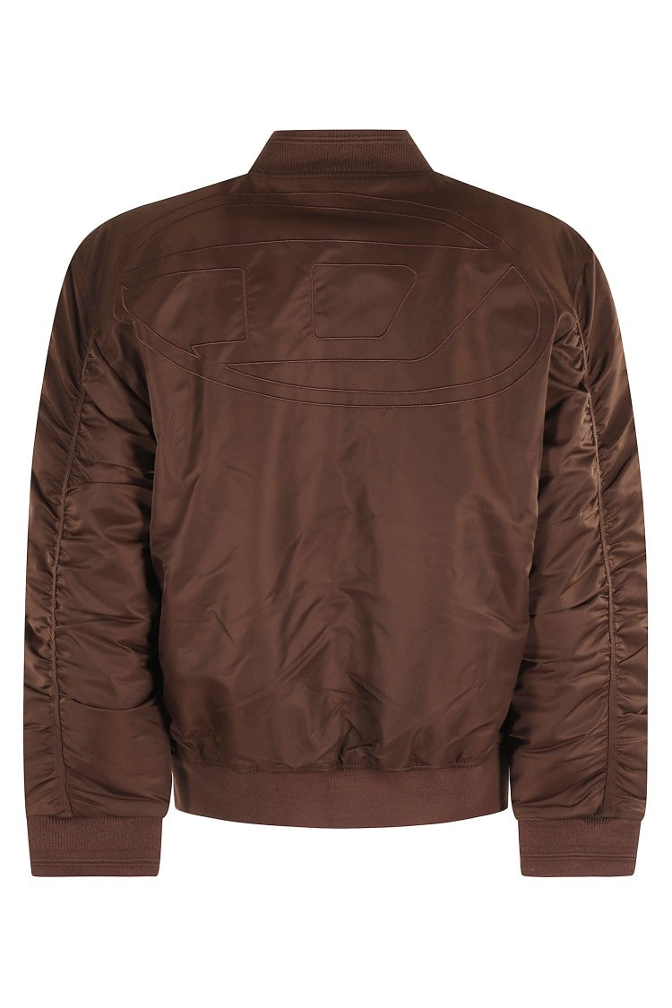 Reversible Oversize Jacket With Logo Detail