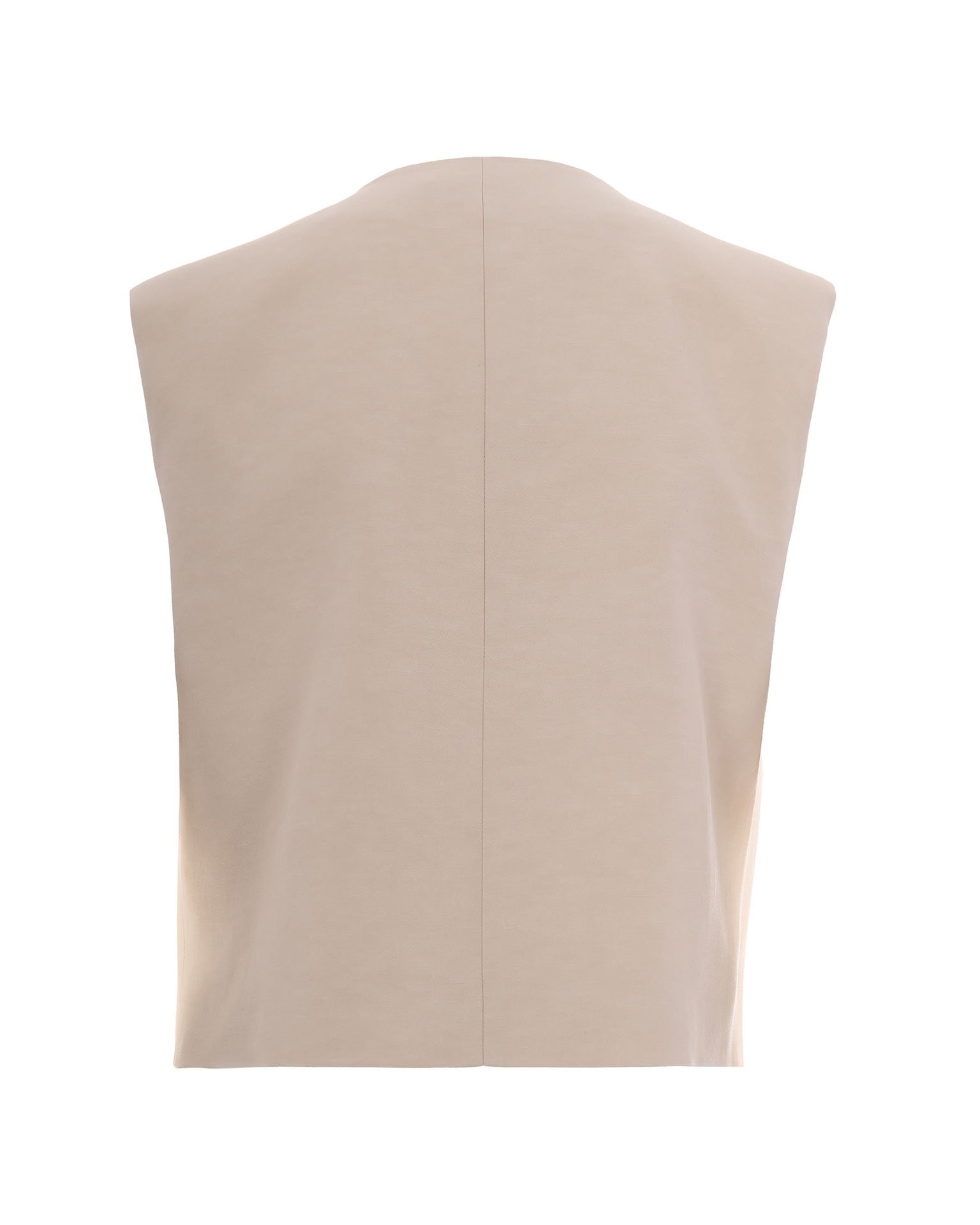 Cream Linen Gilet