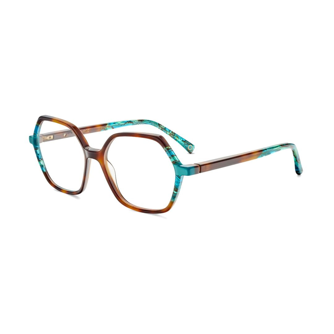 Ceres Geometric Oversized Eyeglasses with Colorblock Accents
