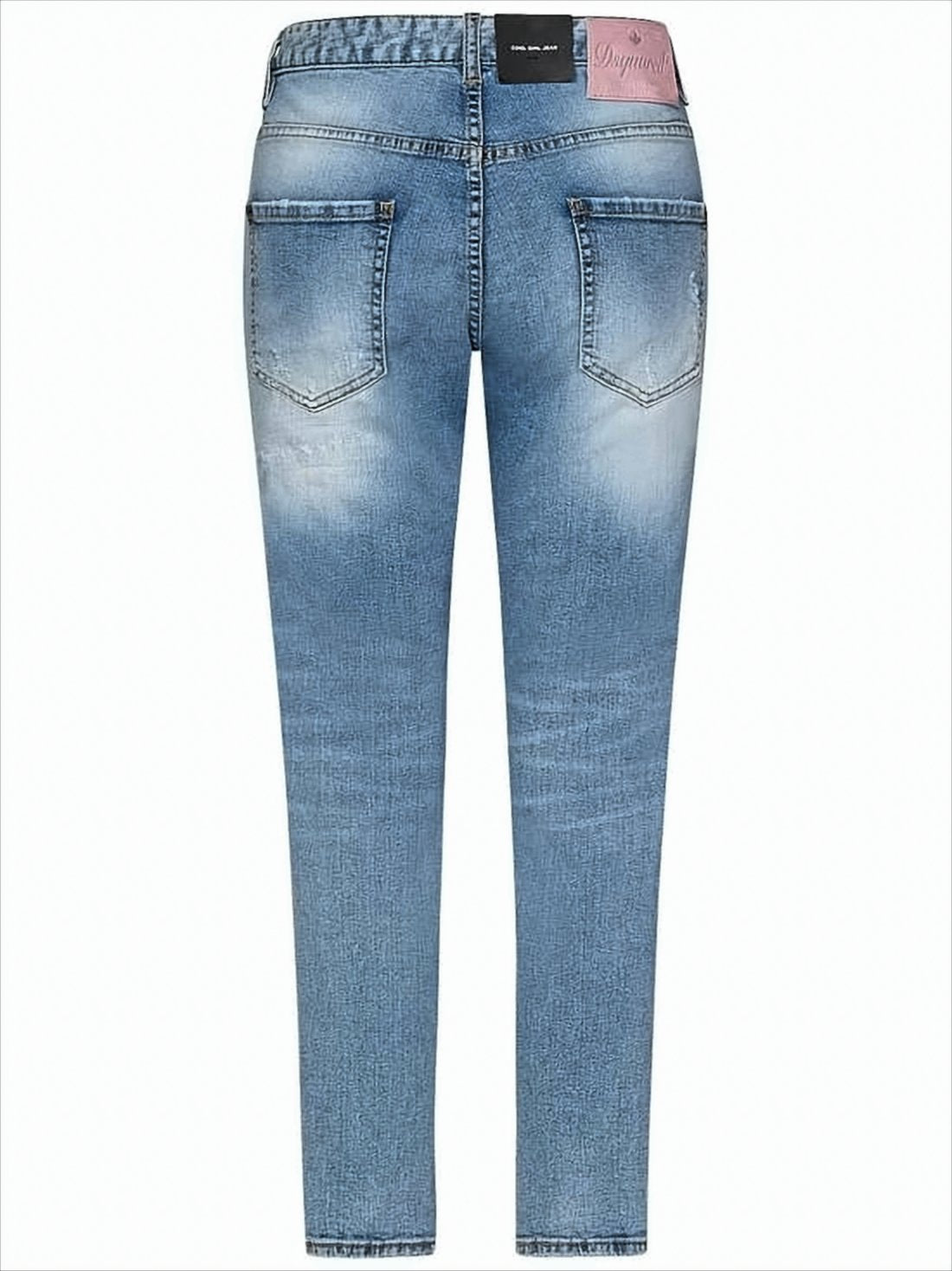 Mid-Rise Slim Fit Denim Pants