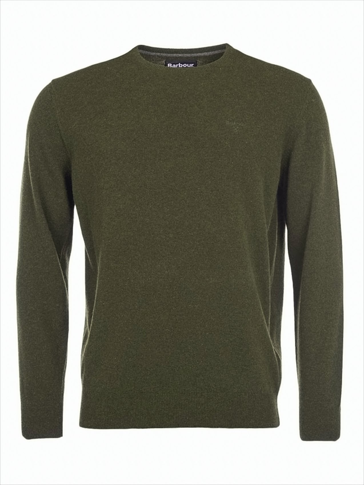 Classic Fit Lambswool Sweater with Embroidered Detail