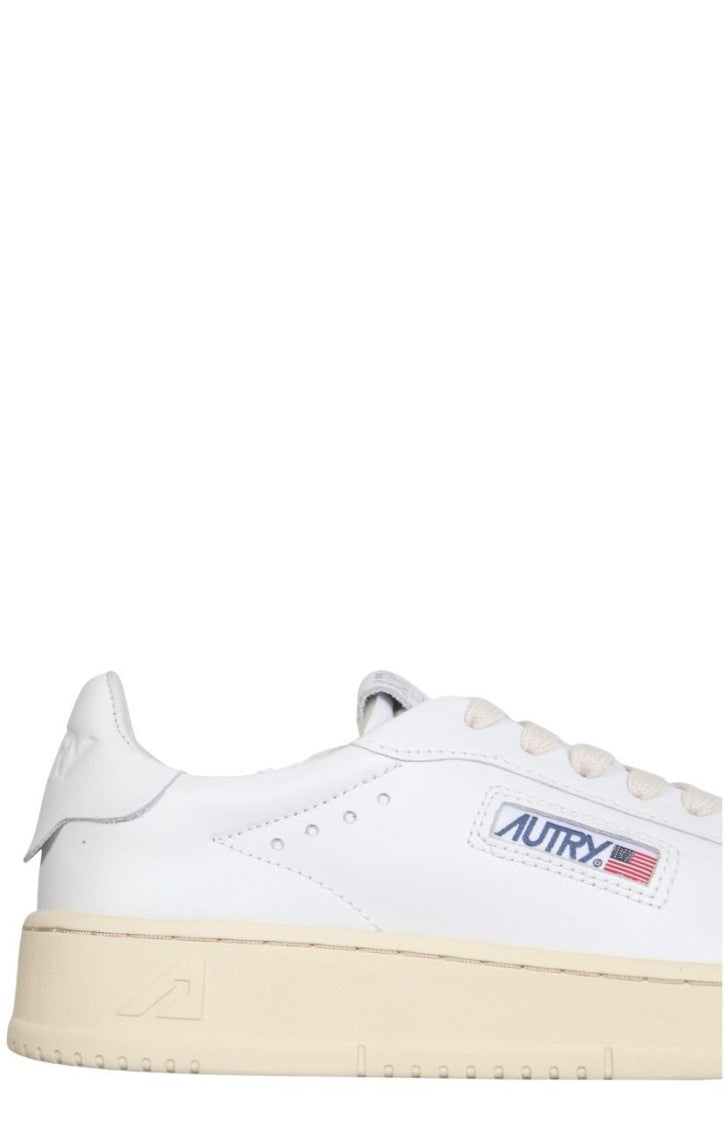 Classic Low-Top Sneakers With Perforated Detailing