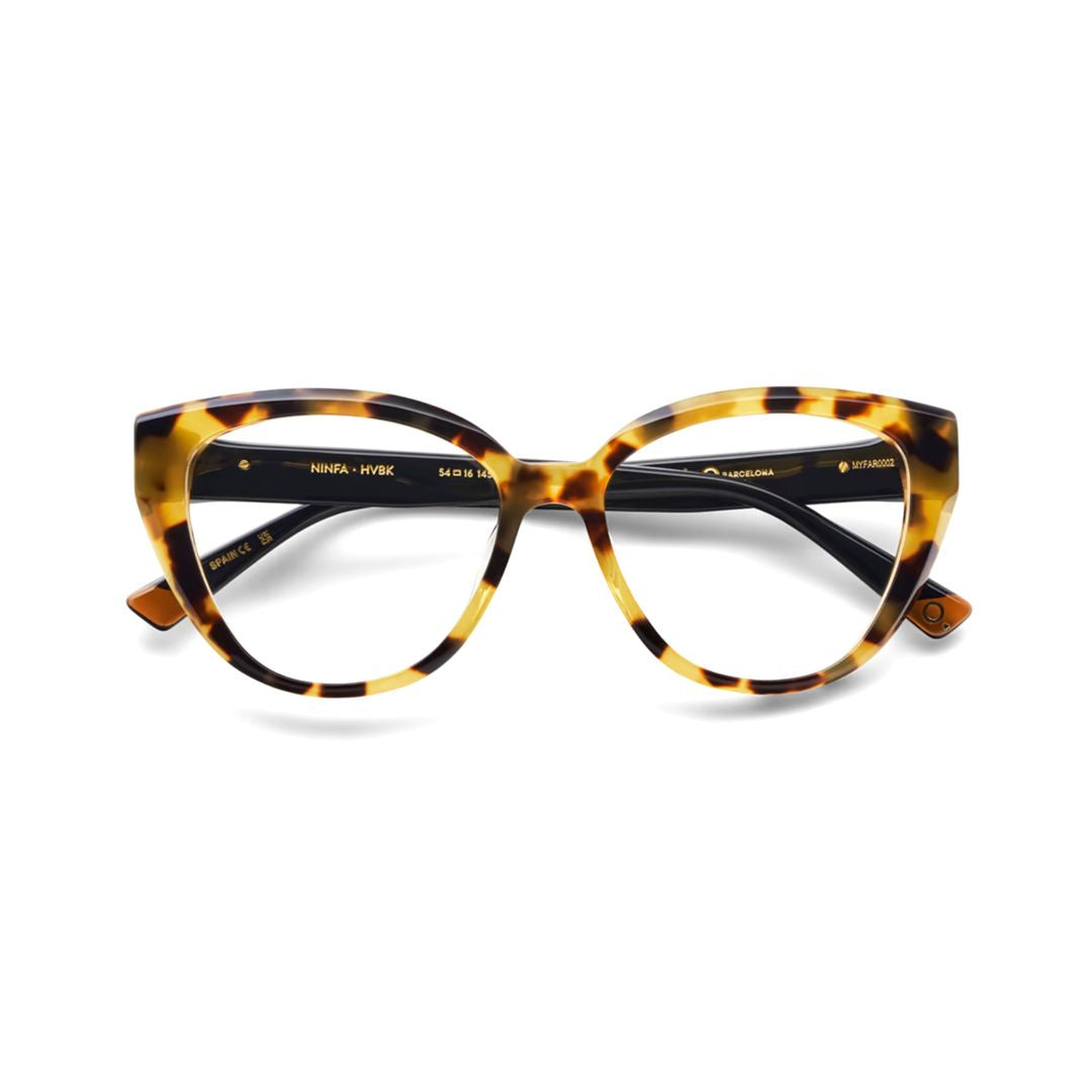 Ninfa Cat-Eye Tortoiseshell Frames with Solid Black Temples