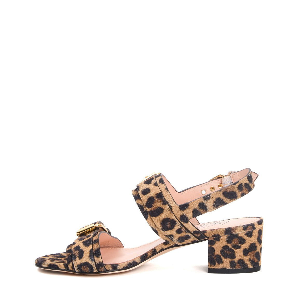 45Mm Leopard Heel Sandal