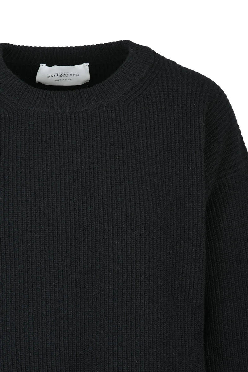 Ribbed Sweater - Black