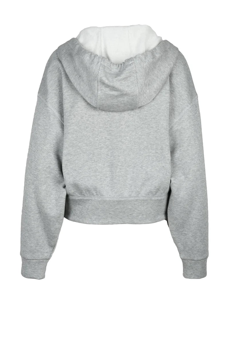 Cotton Blend Sweatshirt - Grey
