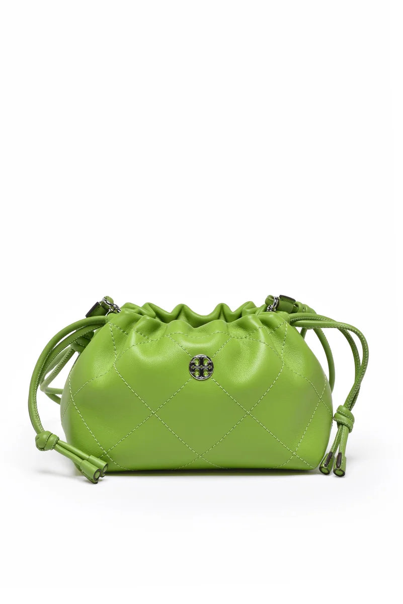 Willa Soft Quilt Shoulder Bag - Green