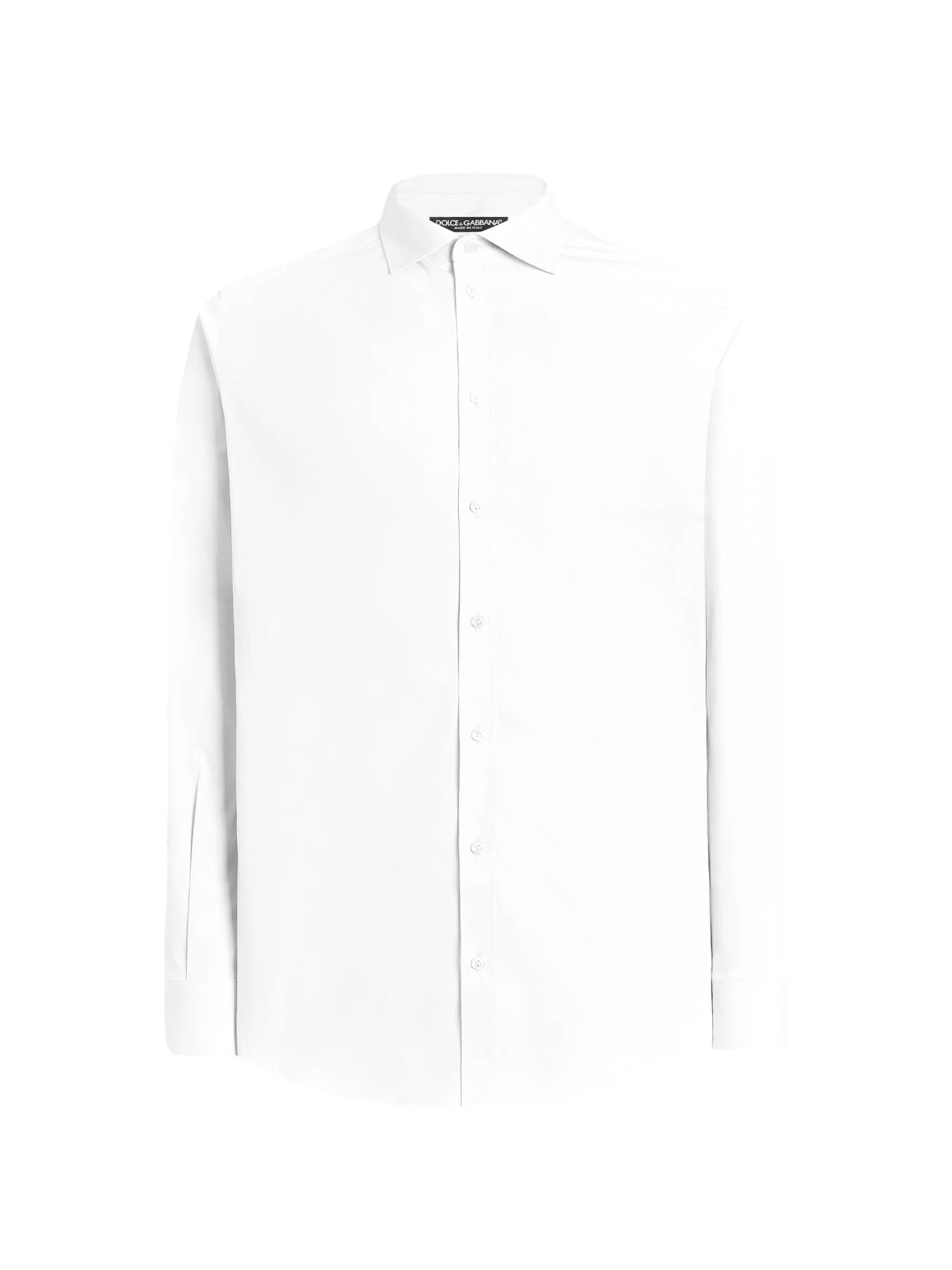 Long-Sleeve Minimalist Pointed Collar Cotton Shirt