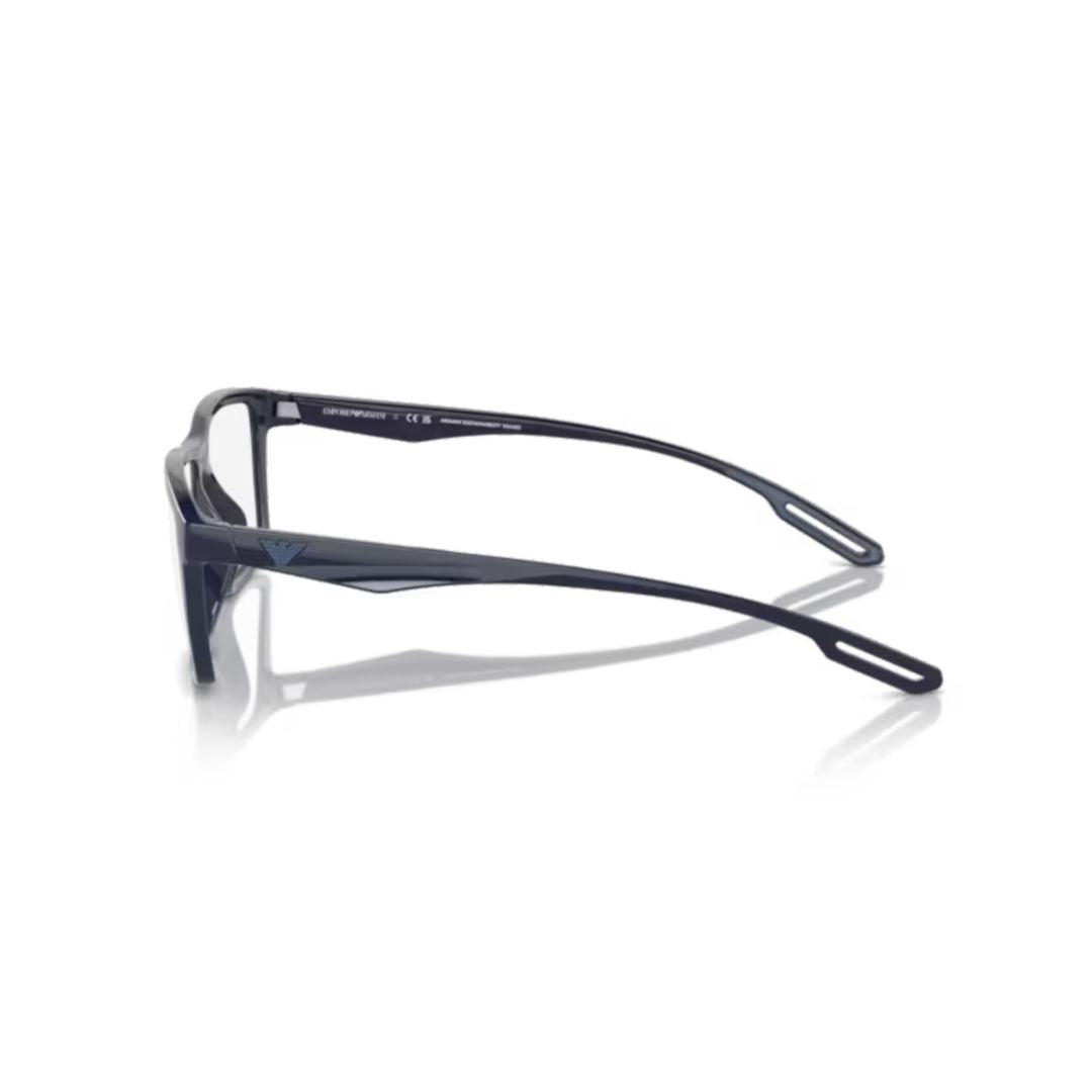 0ea4189u Rectangular Eyeglasses with Interchangeable Lenses and Cut-Out Temples