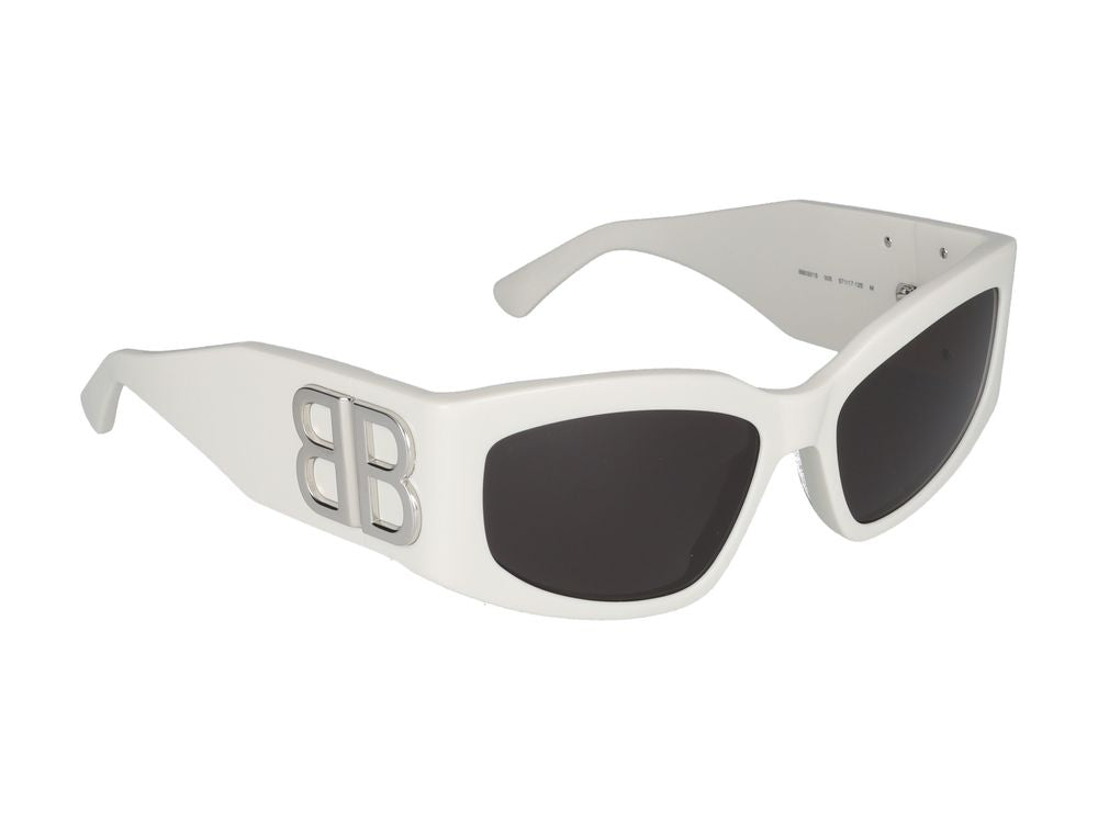 Sunglasses Balenciaga BB0321S 005 white white grey 57/17/125