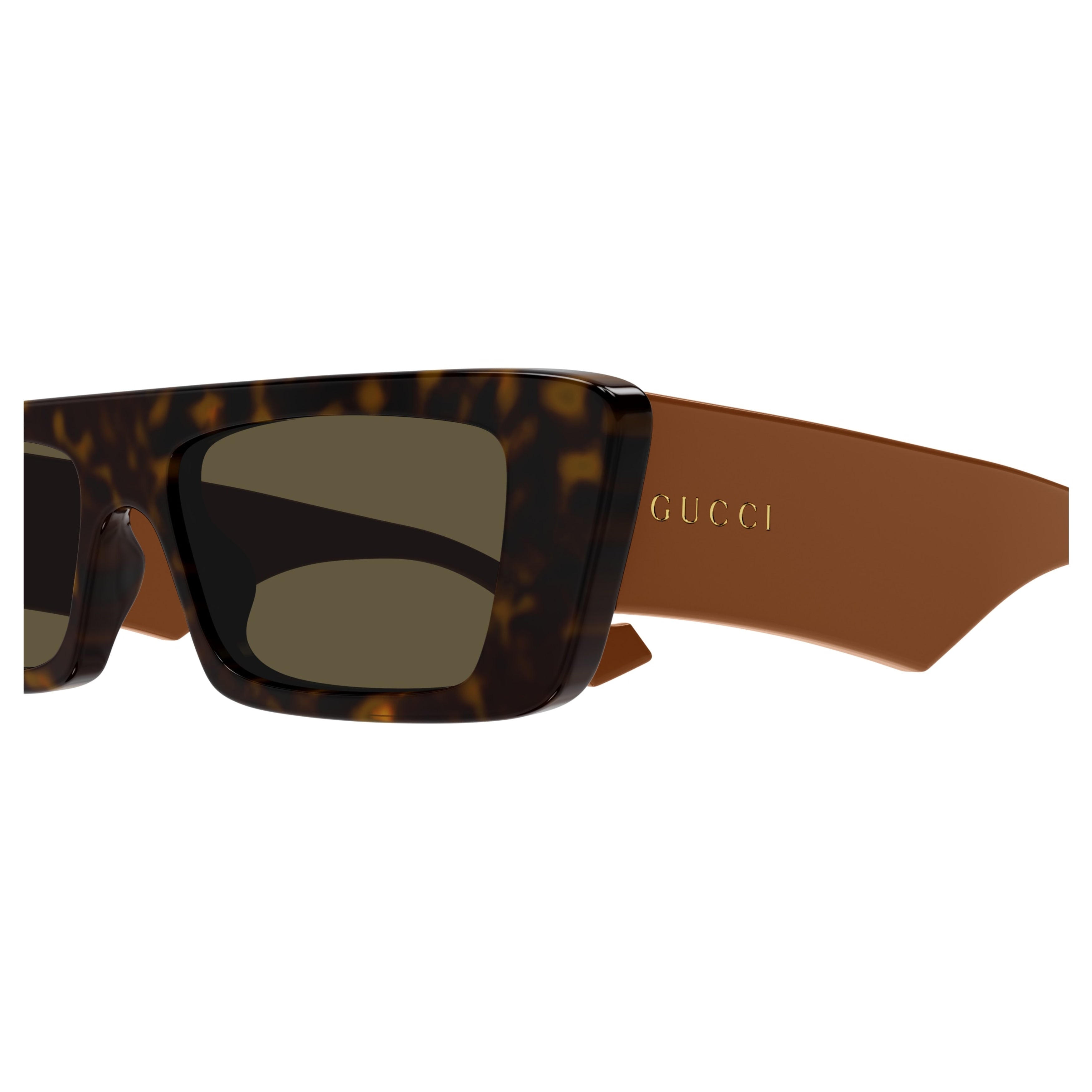 Gg1331s Rectangular Tortoiseshell Sunglasses