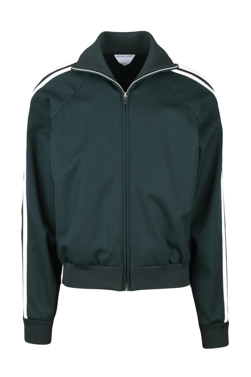 Wool Jacket Zip Pockets - Green
