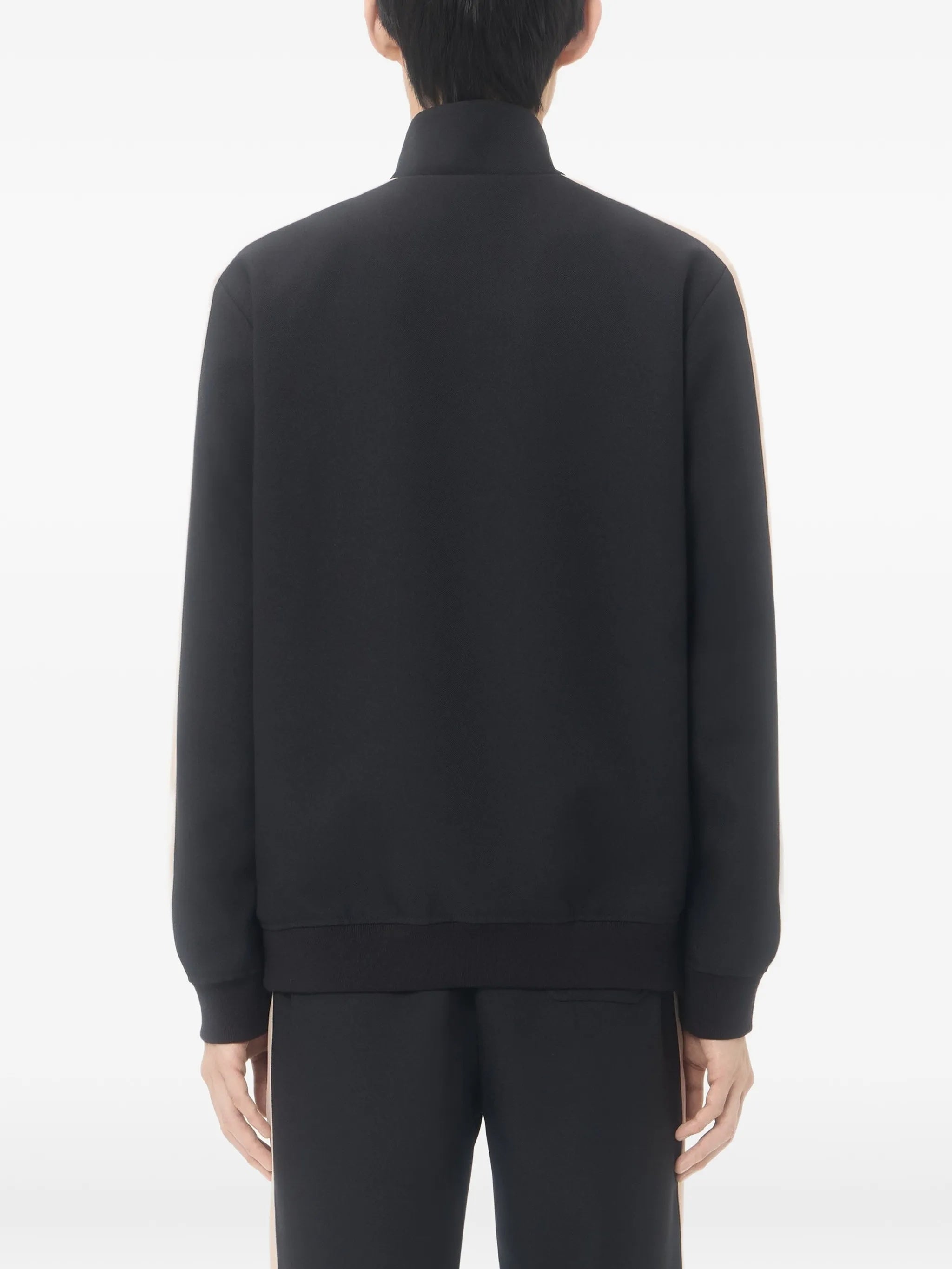 Black Jersey Sweatshirt Vgold Polyester Jacket