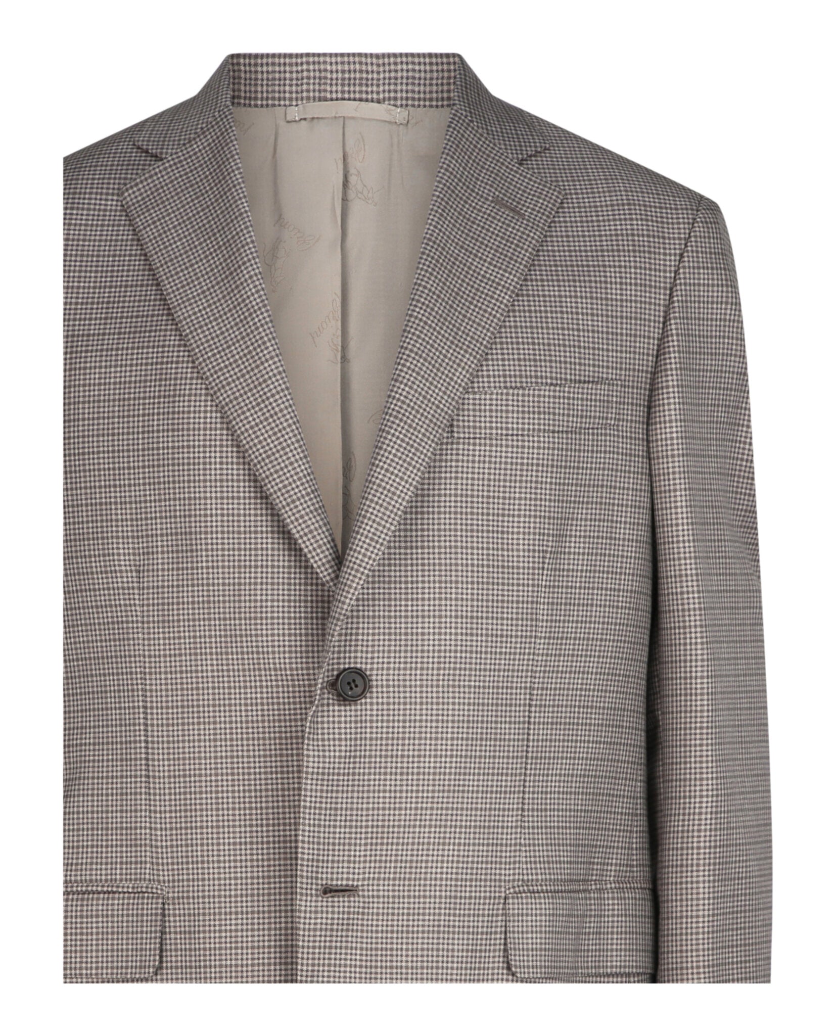 Houndstooth Single-Breasted Blazer