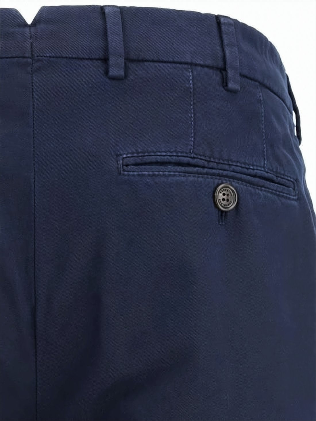 Refined Tailored Straight Pants with Button Details