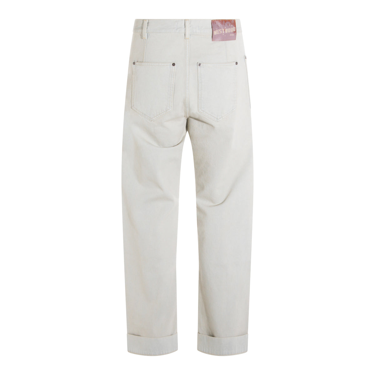 Blue Straight-Leg Jeans