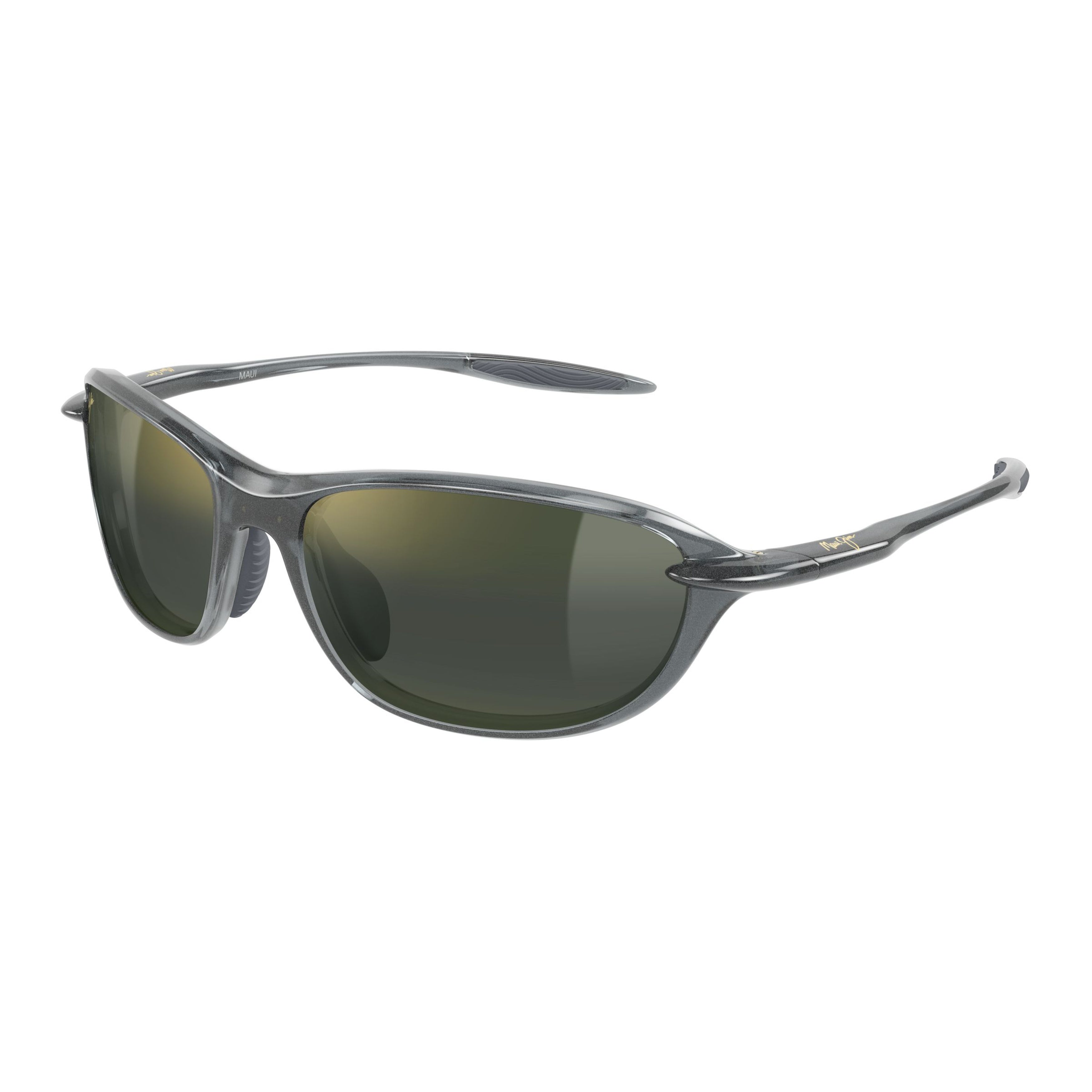 Hookipa Ultra R Semi-Rimless Sunglasses with Dark Green Tinted Lenses