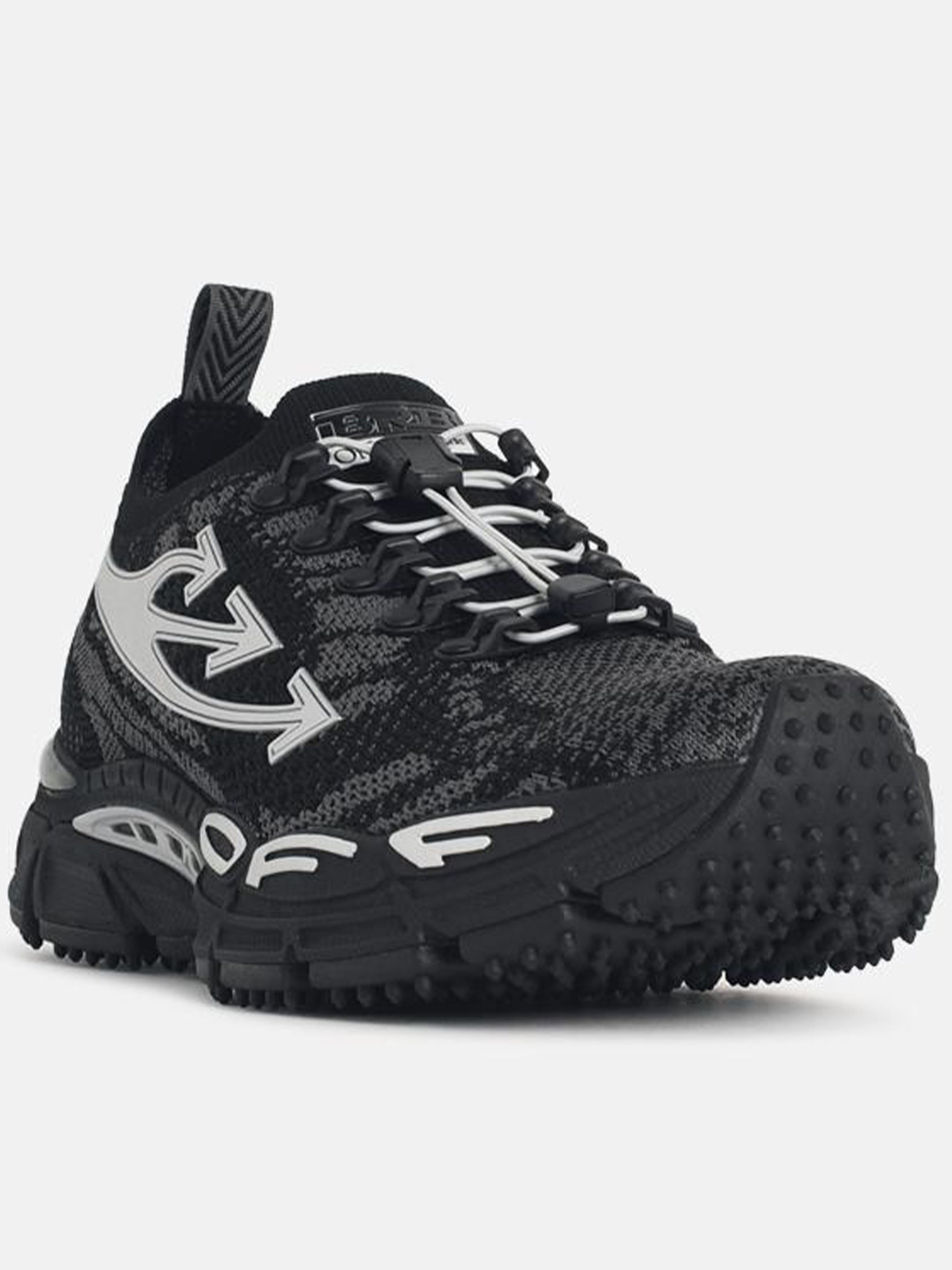 Black Be Right Back Knit Streetwear Sneakers