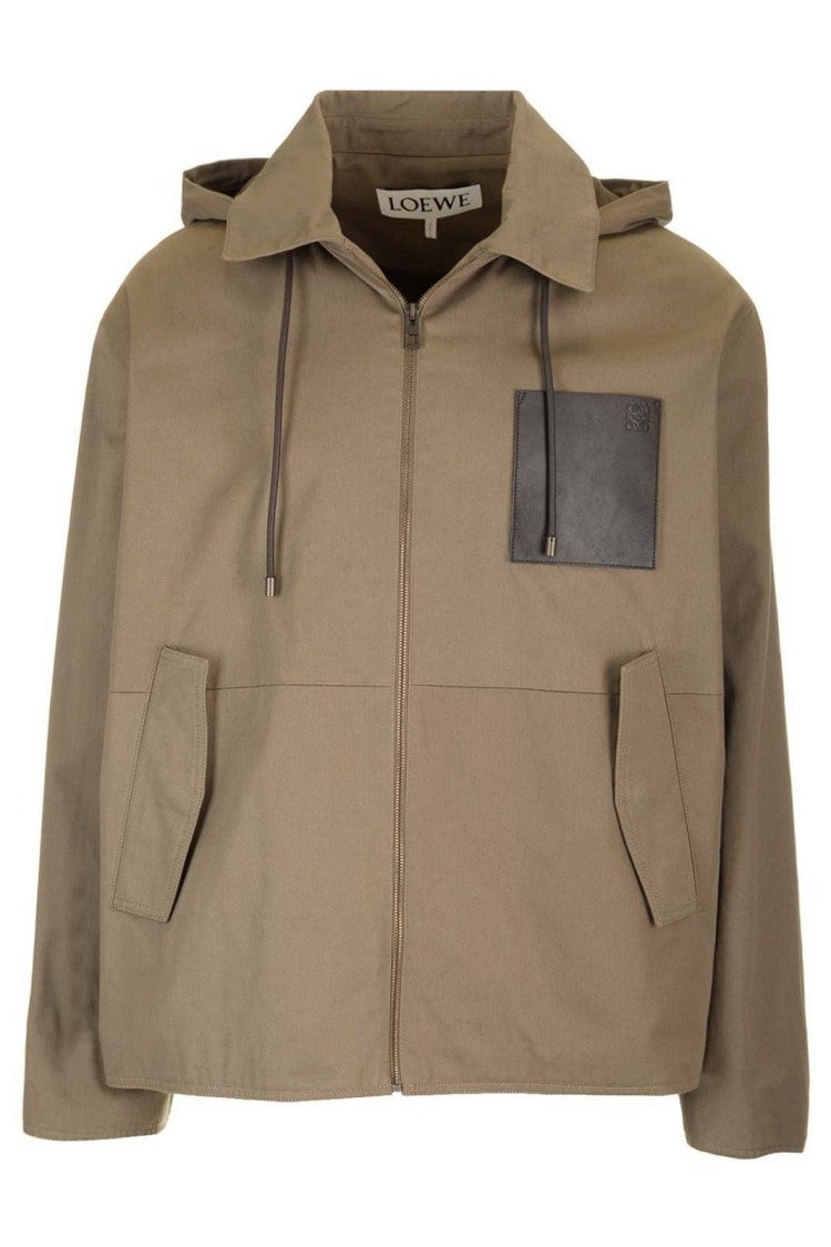 Cropped Jacket with Front Zipper Closure