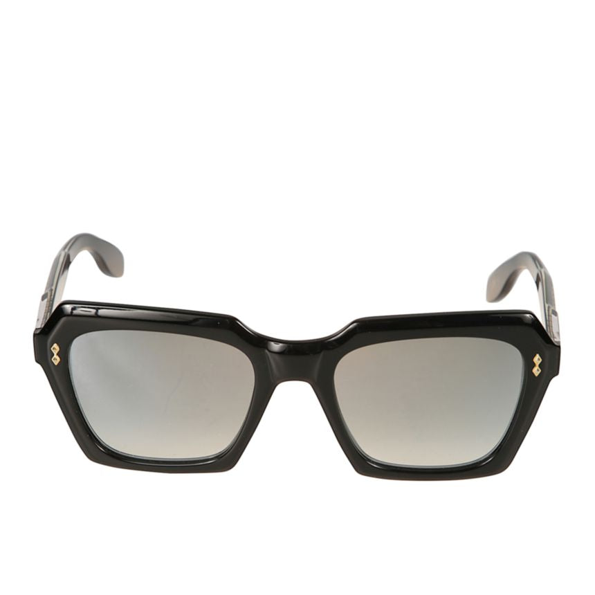 Klara Glamour Oversized Square Frame Black Sunglasses