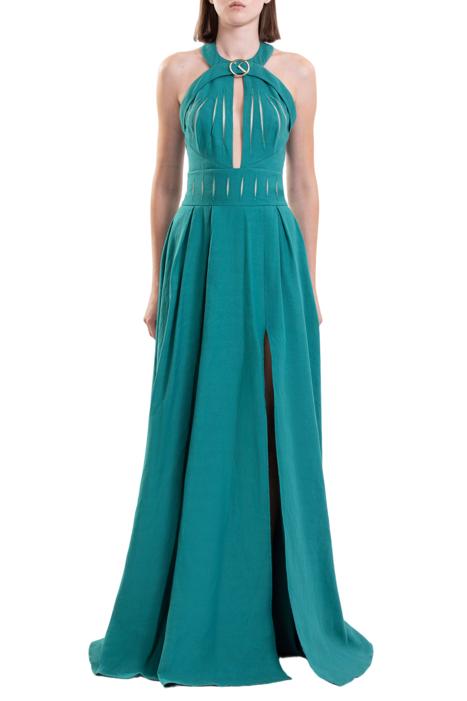 Vertical Cut-Out Dress