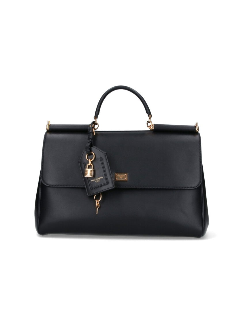 'My Sicily' Large Handbag – Black
