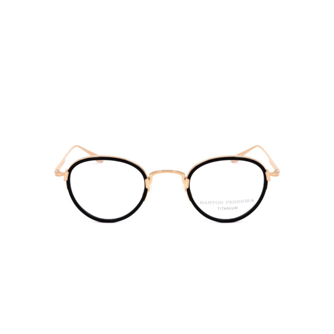Bp5003 460fc Round Frame Eyeglasses with Gold-tone Temples