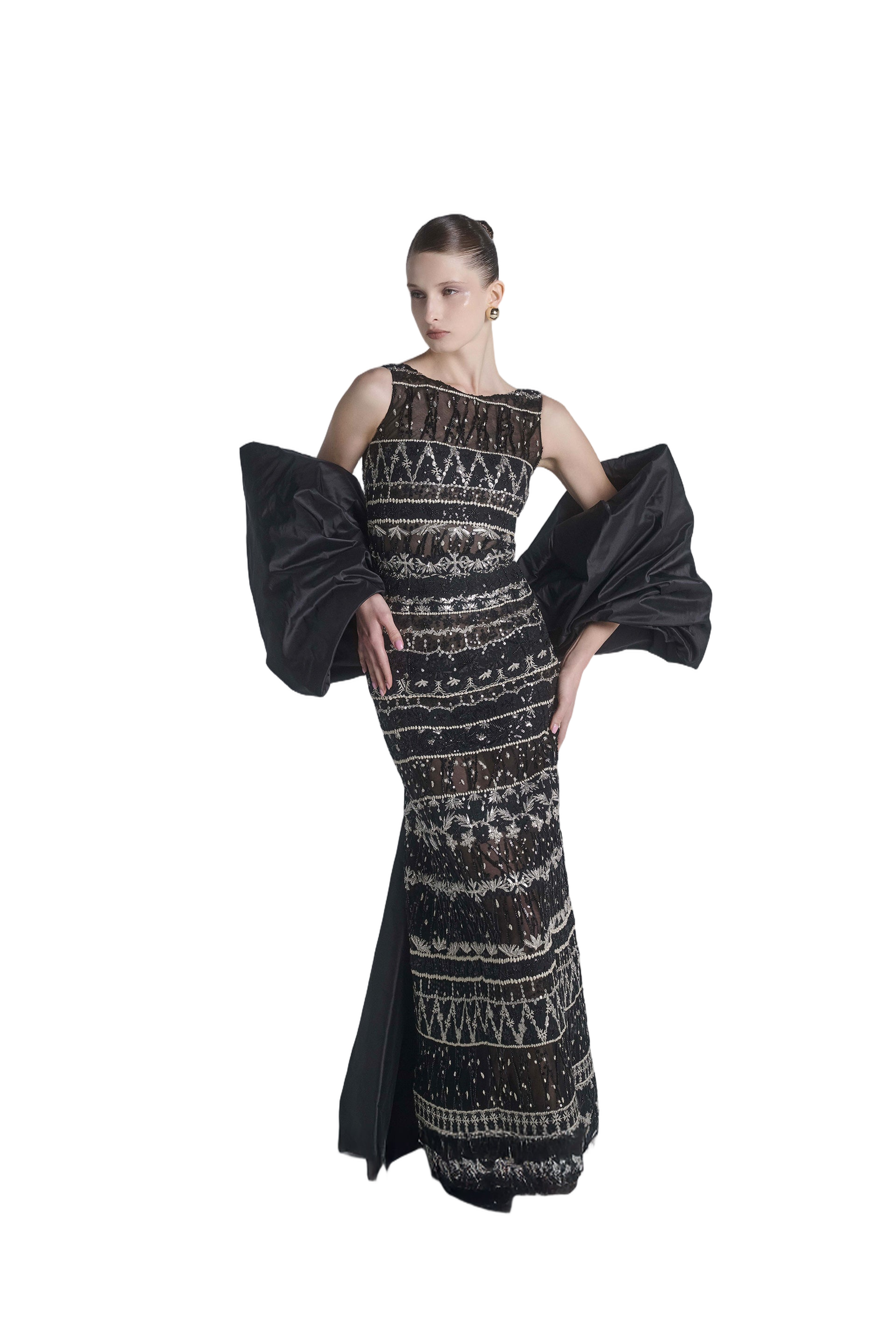 Embroidered Long Dress