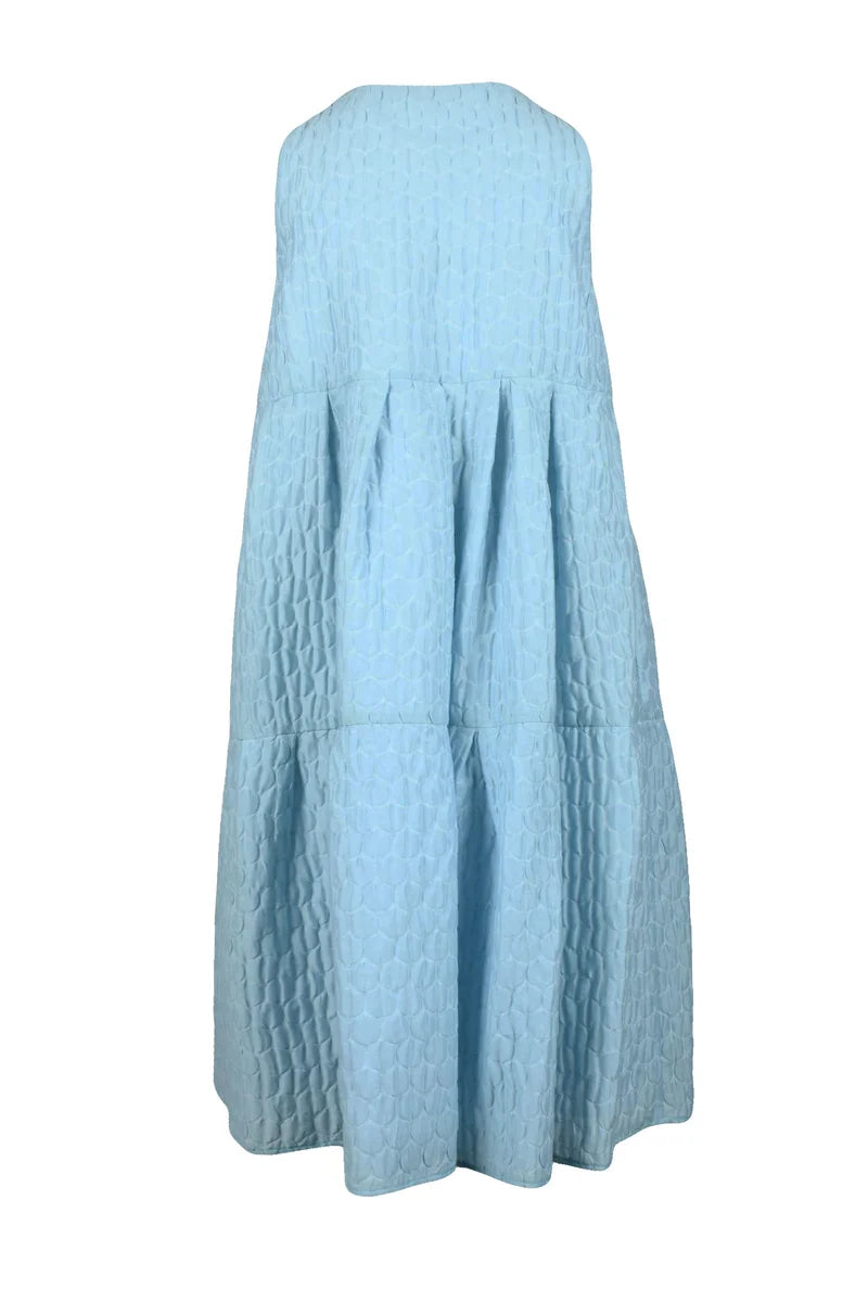 Gauzed Dress - Light Blue