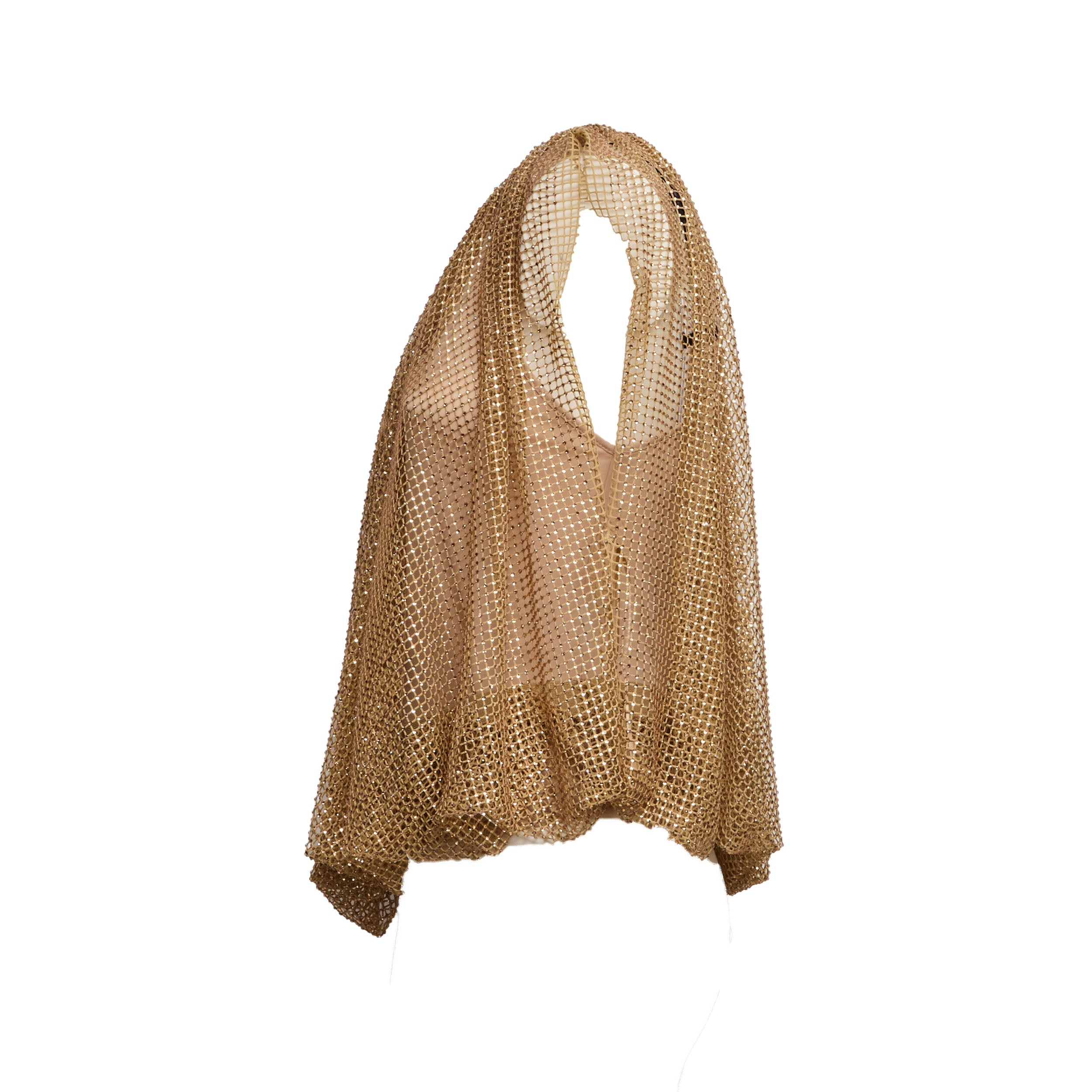 Knot Mesh Crewneck Top