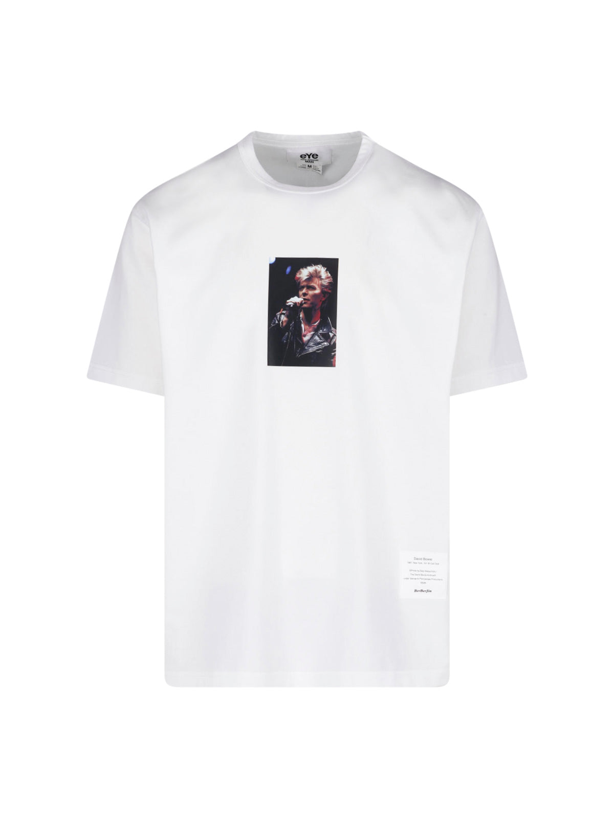 White Singer Graphic Print Cotton T-Shirt