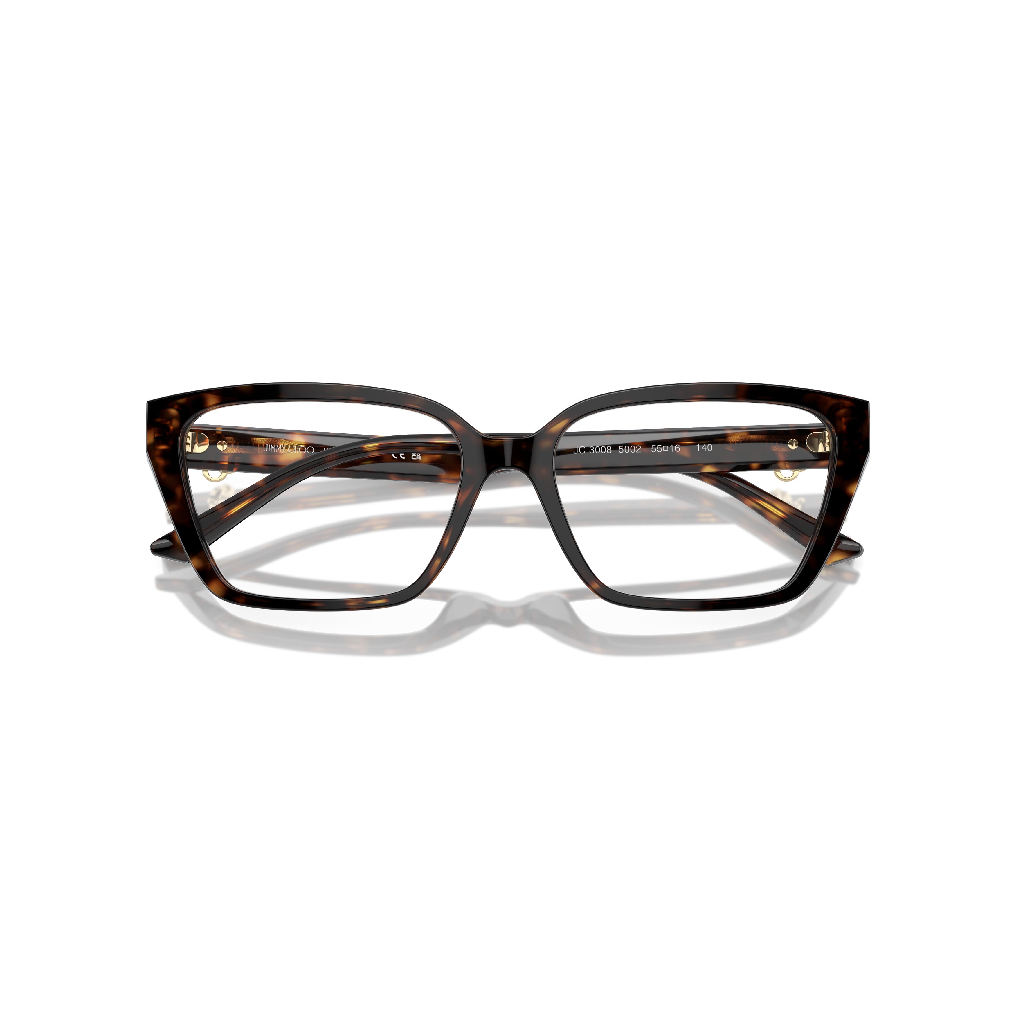 0jc3008 Oversized Tortoiseshell Square Frame Sunglasses