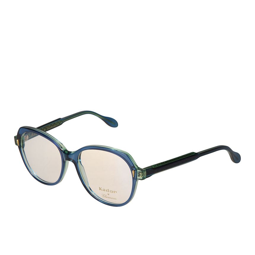 Aida Glamour Translucent Blue-Green Cat-Eye Kador Eyeglasses
