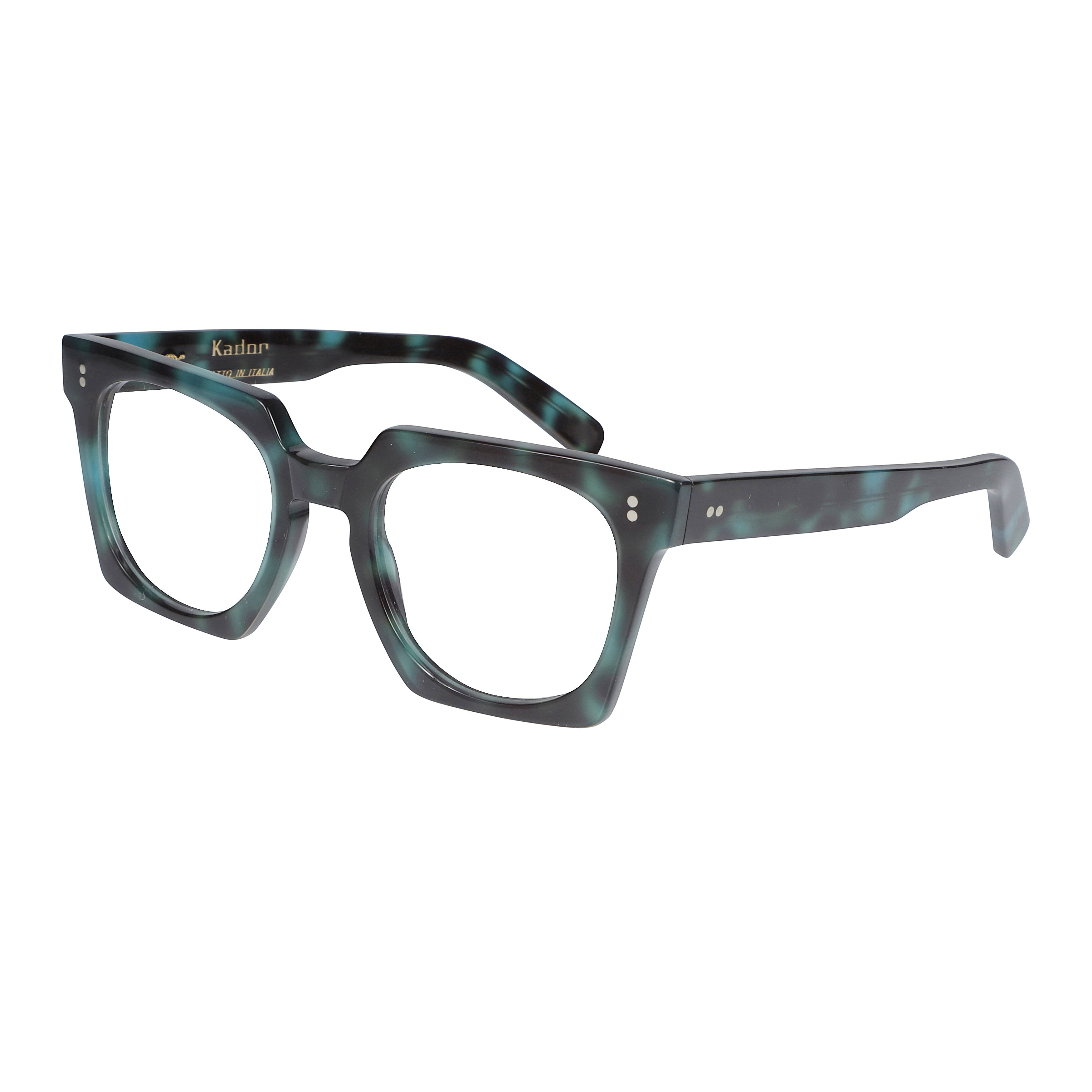 Maya Oversized Square Frame Eyeglasses with Marbled Pattern