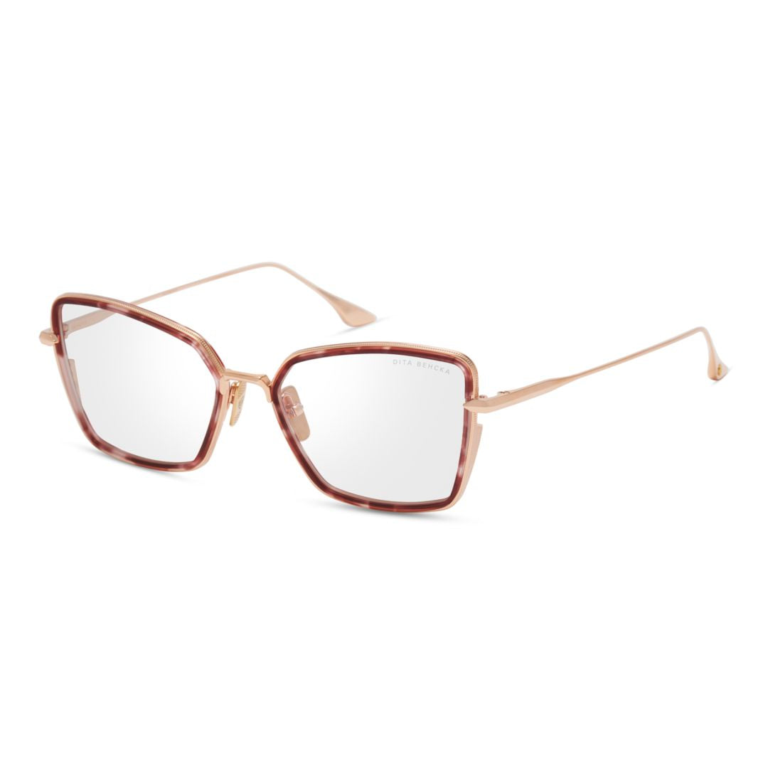 Behcka Oversized Geometric Frame Sunglasses with Tortoiseshell Acetate