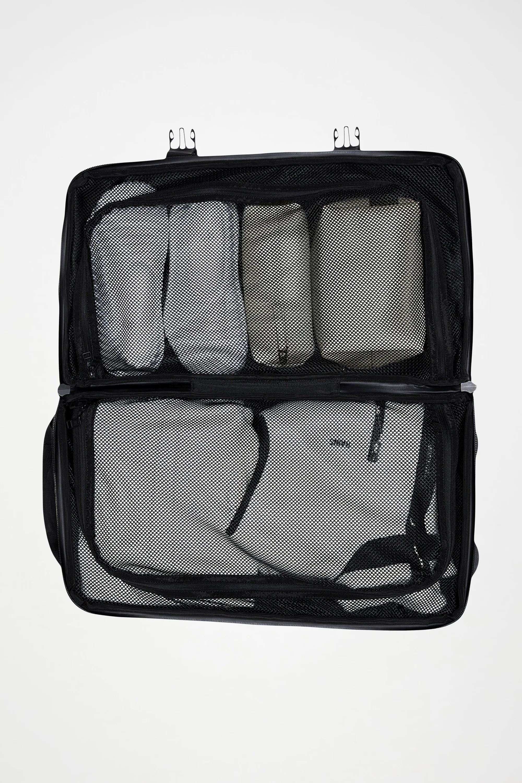 Black Texel Cabin Bag Trolley Suitcase