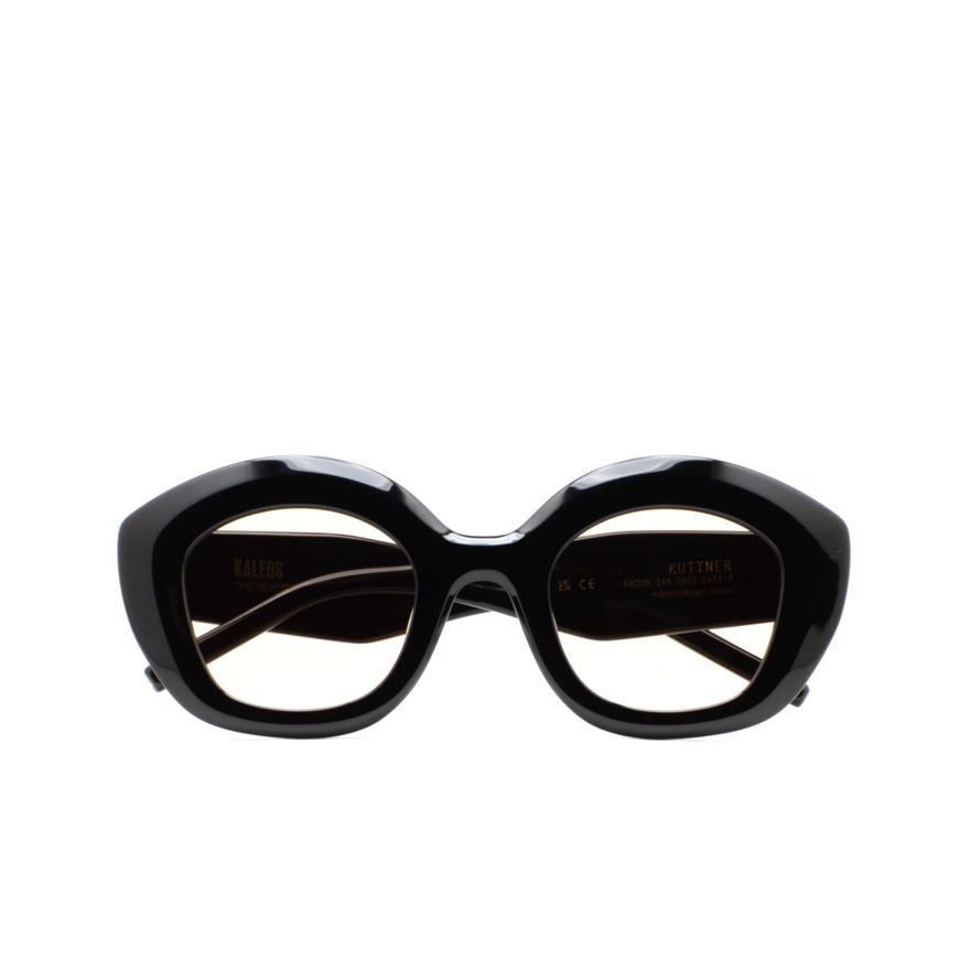 Kuttner Oversized Geometric Sunglasses with Glossy Finish