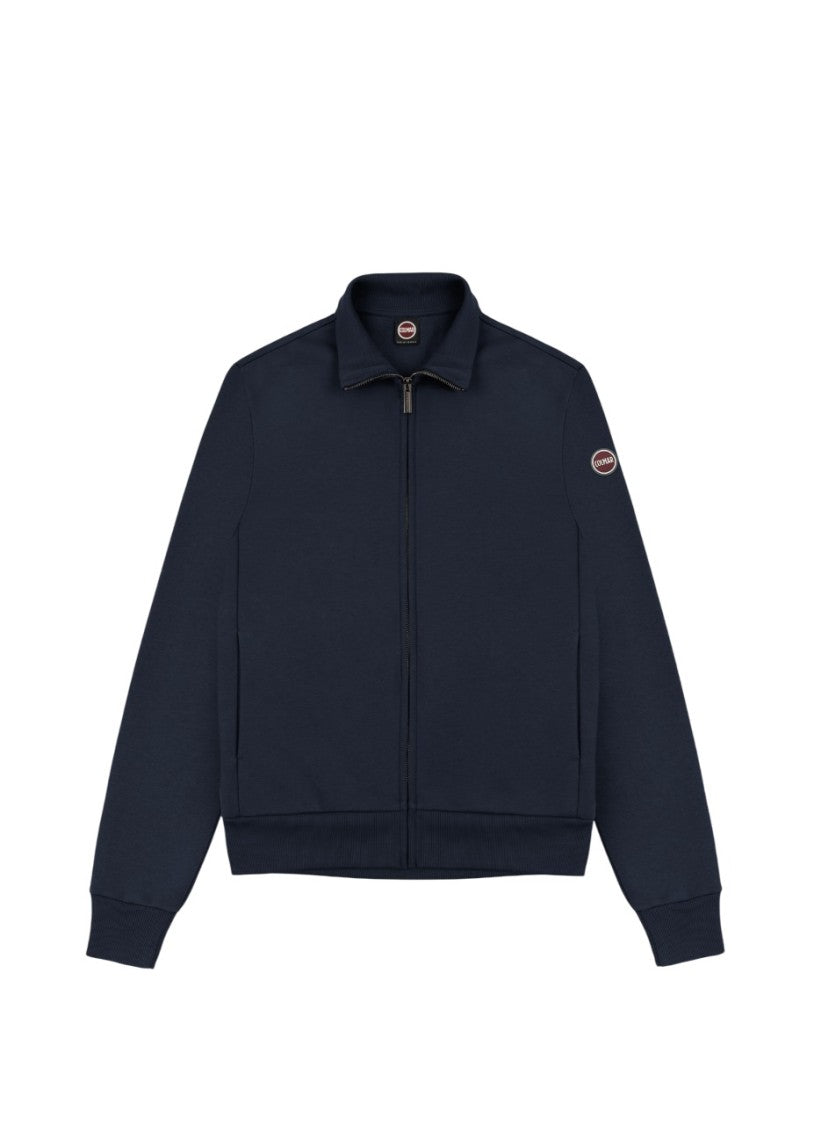 Soft Fleece Cotton Blue Sweatshirt