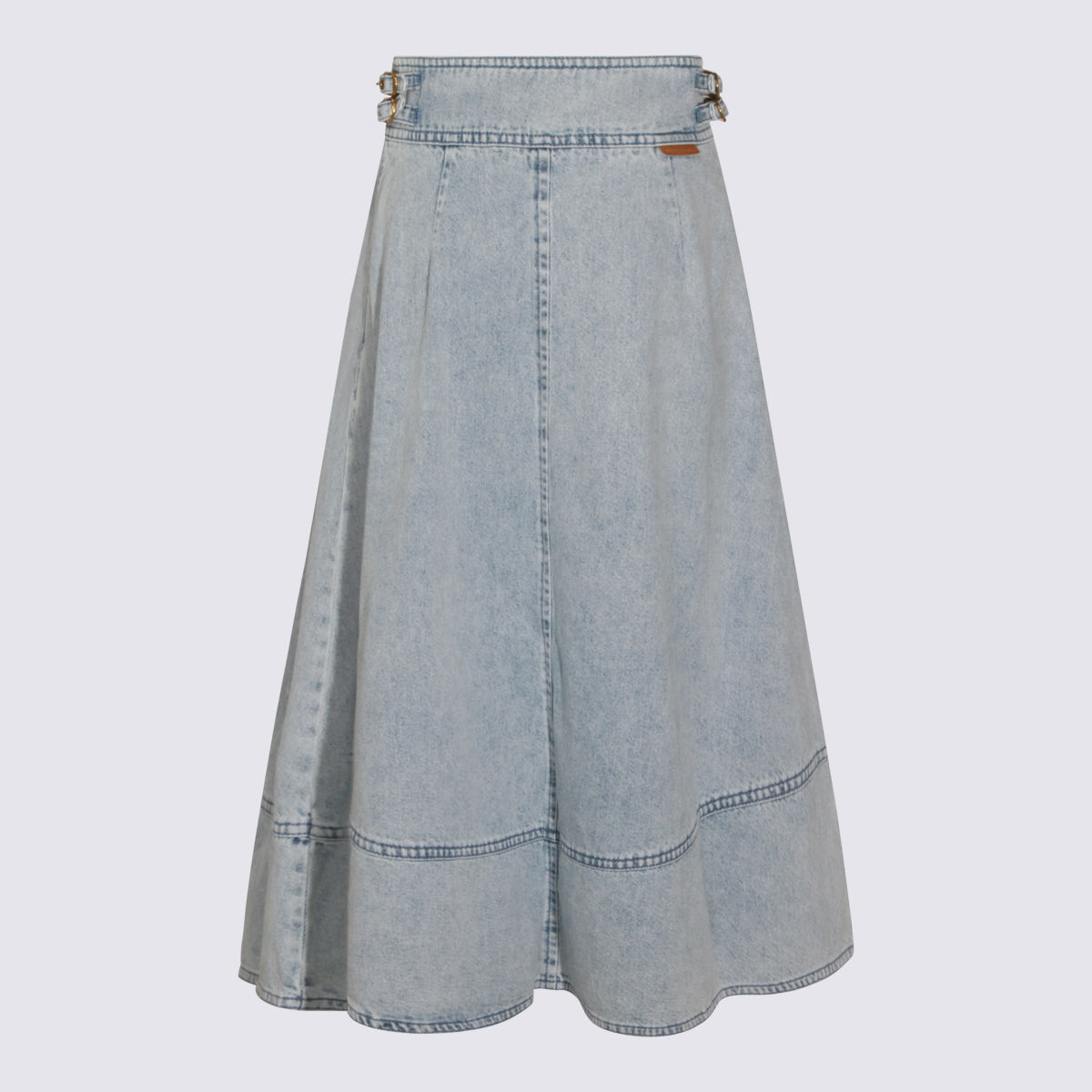 Light Blue Cotton Skirt