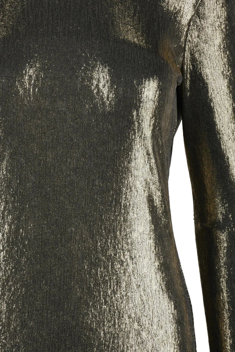 Long Elastic Dress - Gold