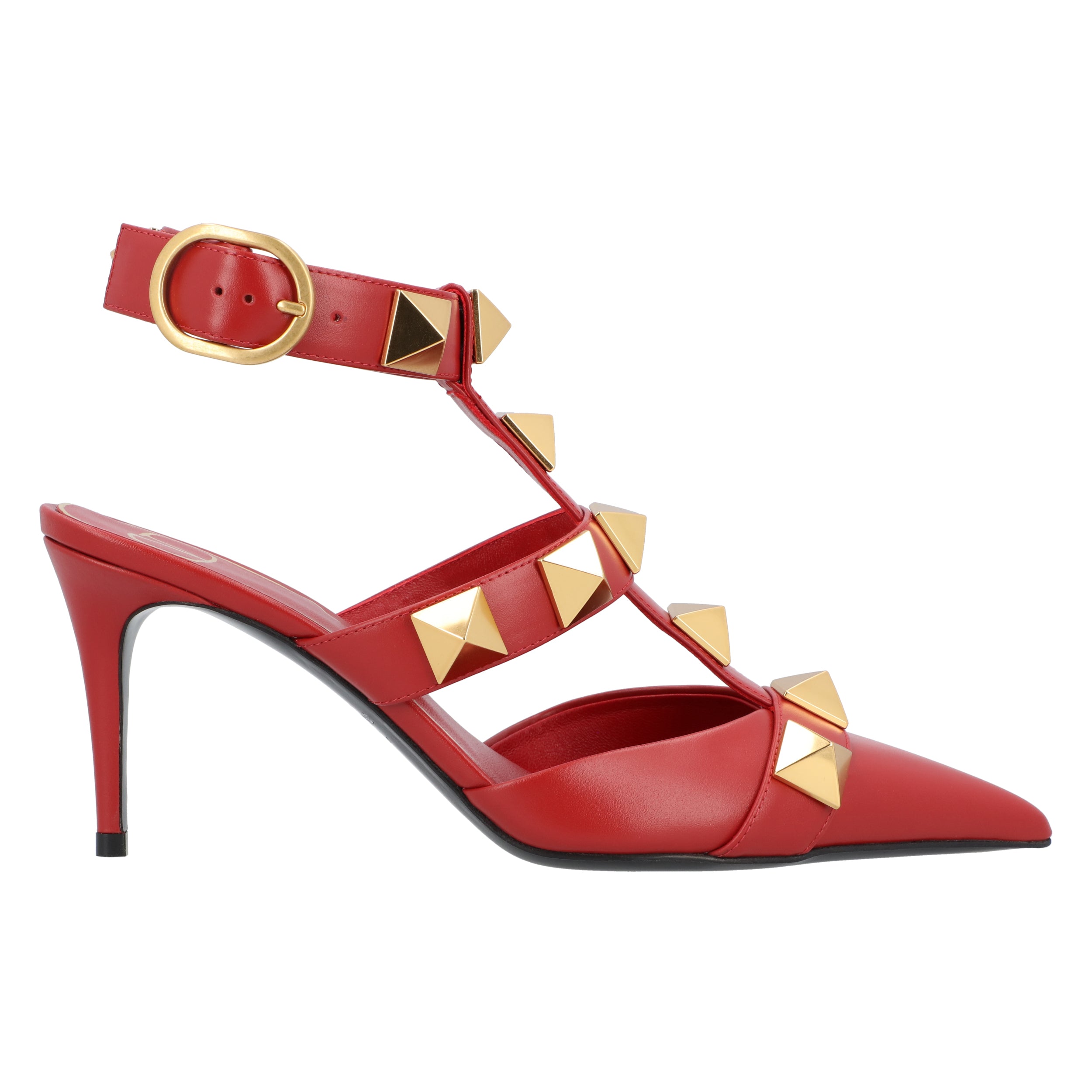 Roman Stud Pumps 80Mm Red