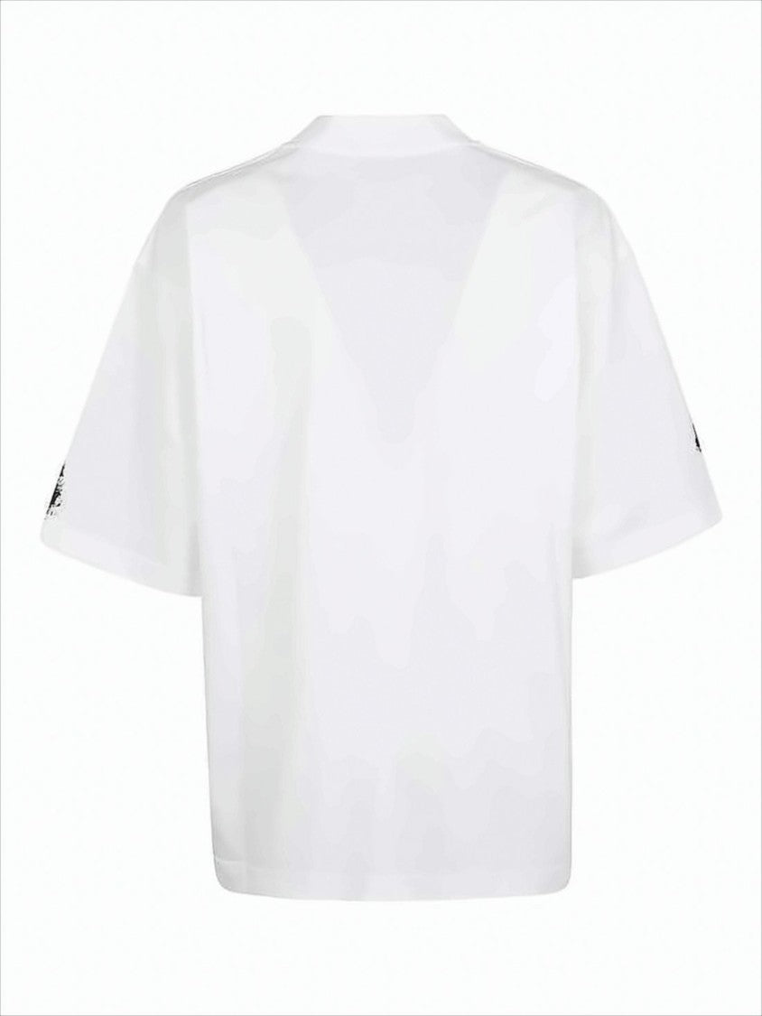 Short-Sleeved T-Shirt with Abstract Graphic Print