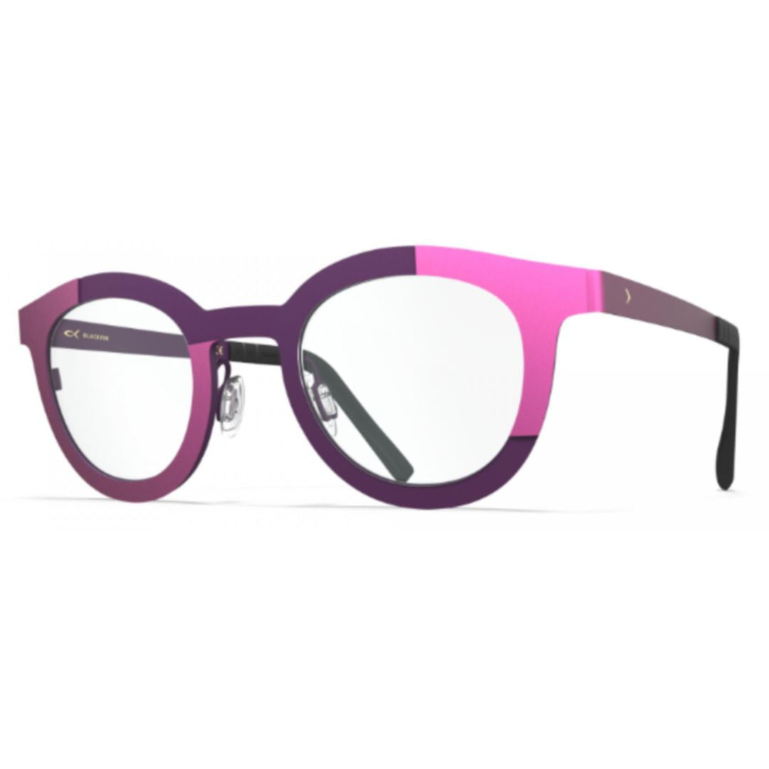 Bf1055 Palau Bold Round Frame Eyeglasses with Color Block Design