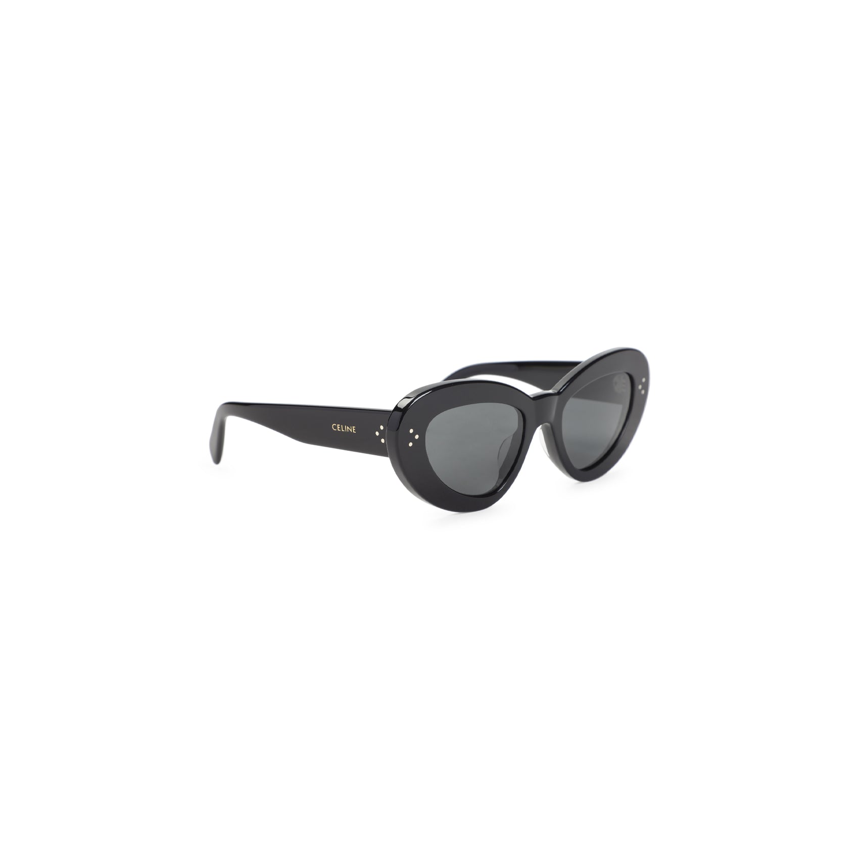 Butterfly-Shaped Sunglasses With Engraved Gold-Toned Logo