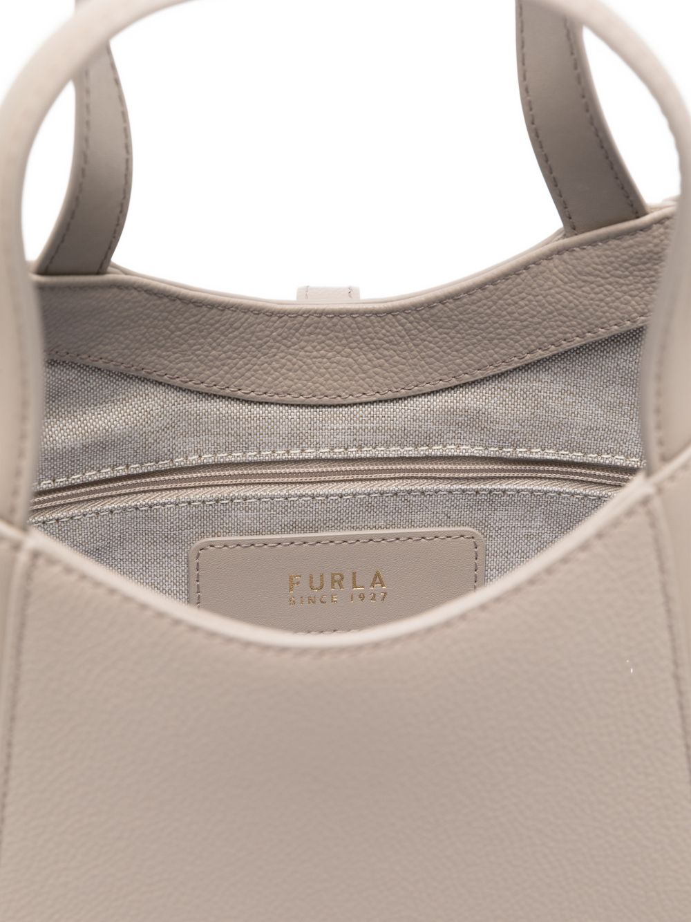 Structured Pebbled Leather Handbag
