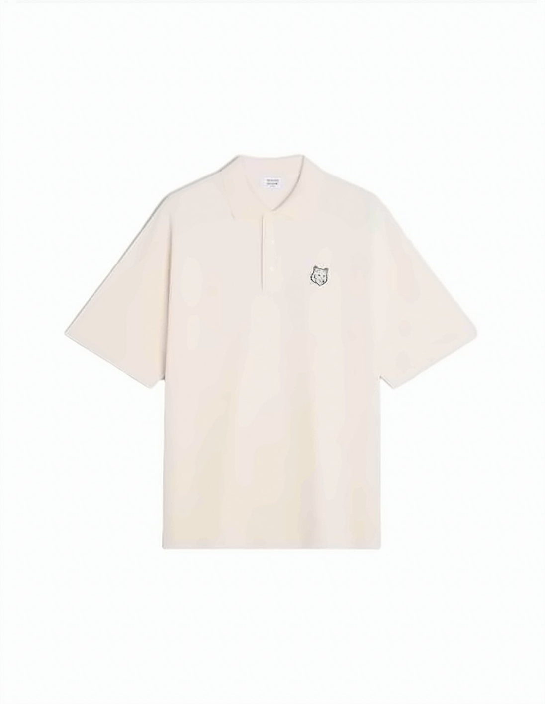 Oversized Polo Shirt with Classic Collar