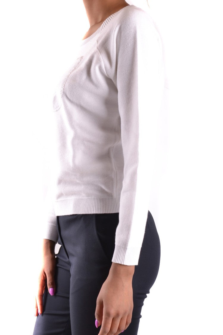 White Classic Knit Sweater