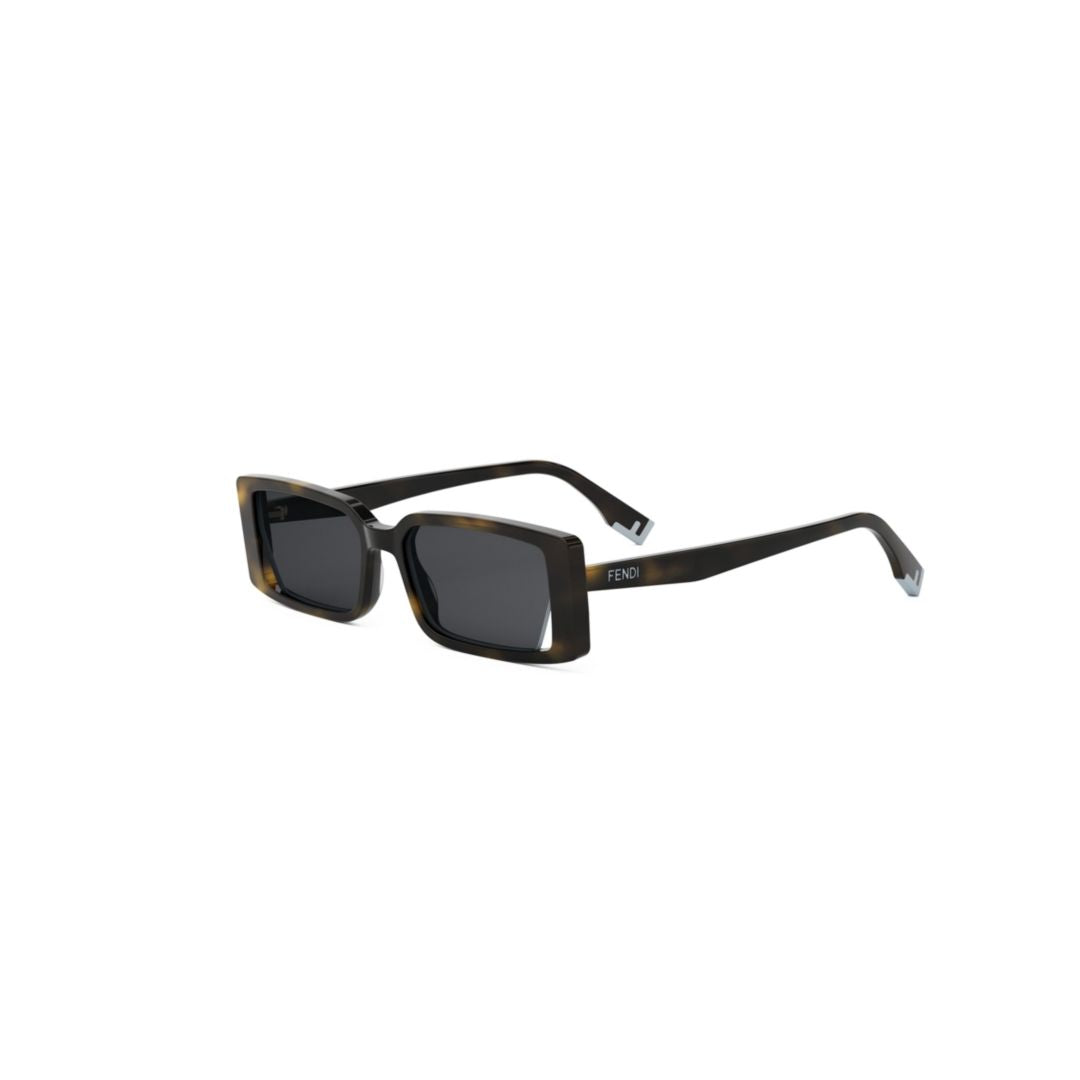 Fe40164i Rectangular Tortoiseshell Sunglasses