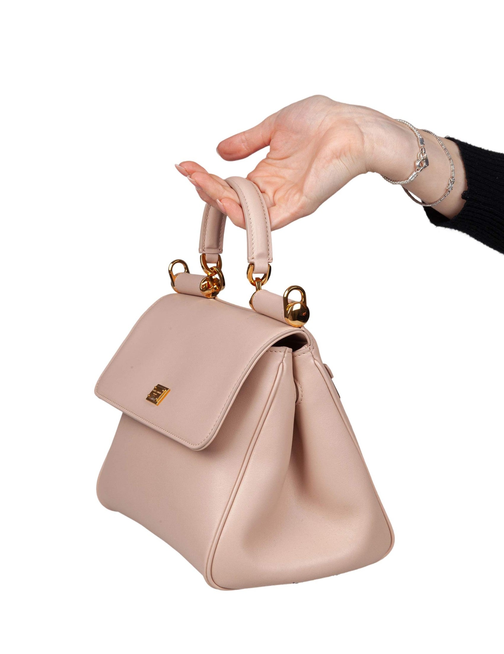 My Sicily Handbag In Nude Leather