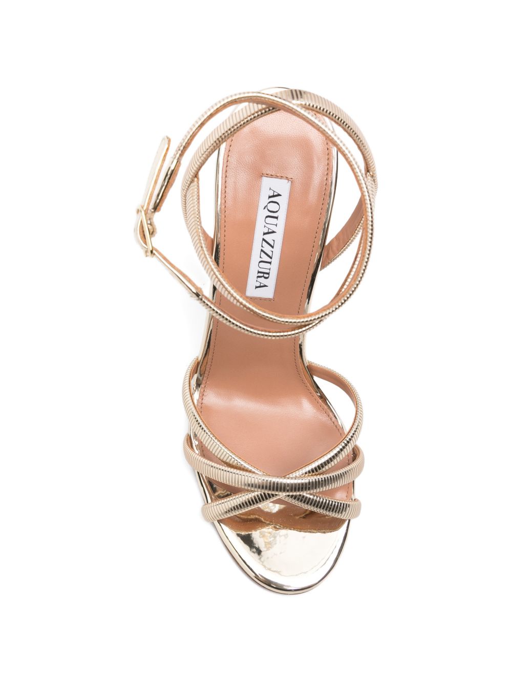 Silk And Nylon Blend Strappy Sandals